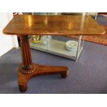 READING TABLE, George IV mahogany with h