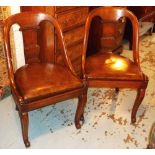 SIDE CHAIRS, a pair, Charles X style bee