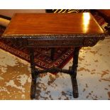 SIDE TABLE, Anglo-Indian rosewood, circa