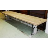 REFECTORY TABLE, contemporary, with thic