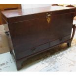 SILVER CHEST, George III mahogany, circa