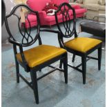 DINING CHAIRS, a set of six, Georgian st