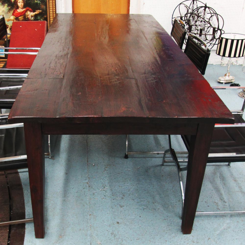 FARMHOUSE TABLE, Rustic style, with a re
