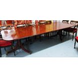 DINING TABLE, Regency style mahogany, ex