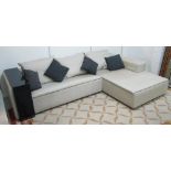 ARMANI CASA CORNER SOFA, in neutral fabr