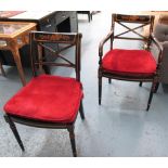 DINING CHAIRS, a set of twelve (includin