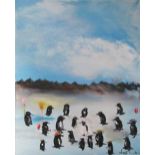 NIGEL KINGSTON, 'Penguins in love III',