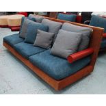 B&B ITALIA SOFA, three seater, in tanned