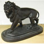 AFTER BARYE, animalier bronze study of a