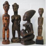 YORUBA PRESENTATION FIGURE, carved as a