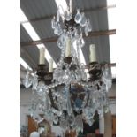 CHANDELIER, Louis XV style with six bran