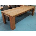 DINING TABLE, of large proportions, wood