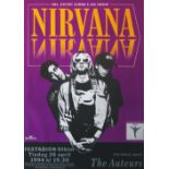 'NIRVANA' LAST CONCERT POSTER, 'Didn't H