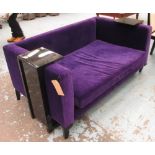 SOFA, from Heal's, in purple velvet, 90c