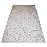 PURE SILK MOROCCAN KILIM, 274cm x 176cm,