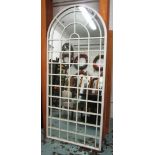 ARCHITECTURAL/GARDEN MIRROR, with domed