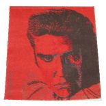 ANDY WARHOL 'ELVIS' ICON RUG, 87cm x 81c