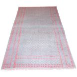 ANTIQUE YAZD ZILO FLAT WEAVE CARPET, 270