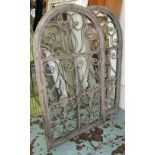 GATED MIRRORS, a pair, in distressed fin