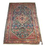 ANTIQUE MAHAL RUG, 205cm x 133cm, diamon