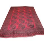 VINTAGE AFGHAN CARPET, 351cm x 254cm, a