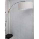 FLOOR LAMP, Arco style in metal with sha