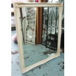 WALL MIRROR, distressed cream painted fr