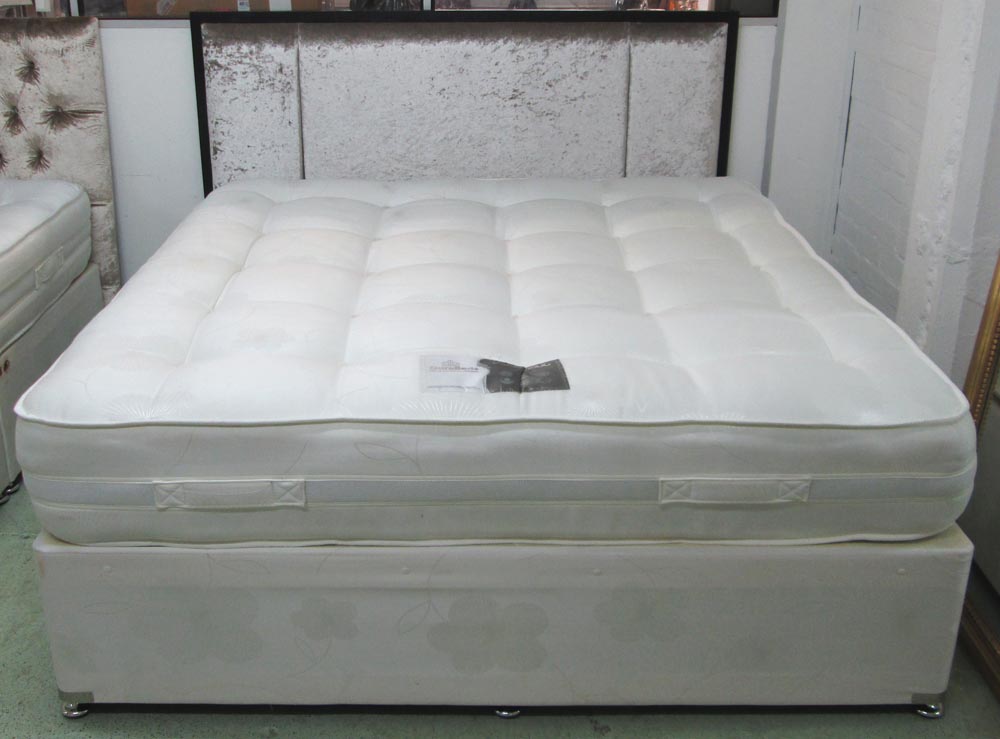 DOUBLE BED, 6ft with large headboard in