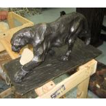 BRONZE PANTHER, contemporary style, 47cm