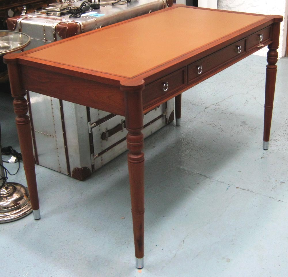 WRITING DESK, by Chalon with three drawers, 67cm x 127cm x 78cm H. (with faults)