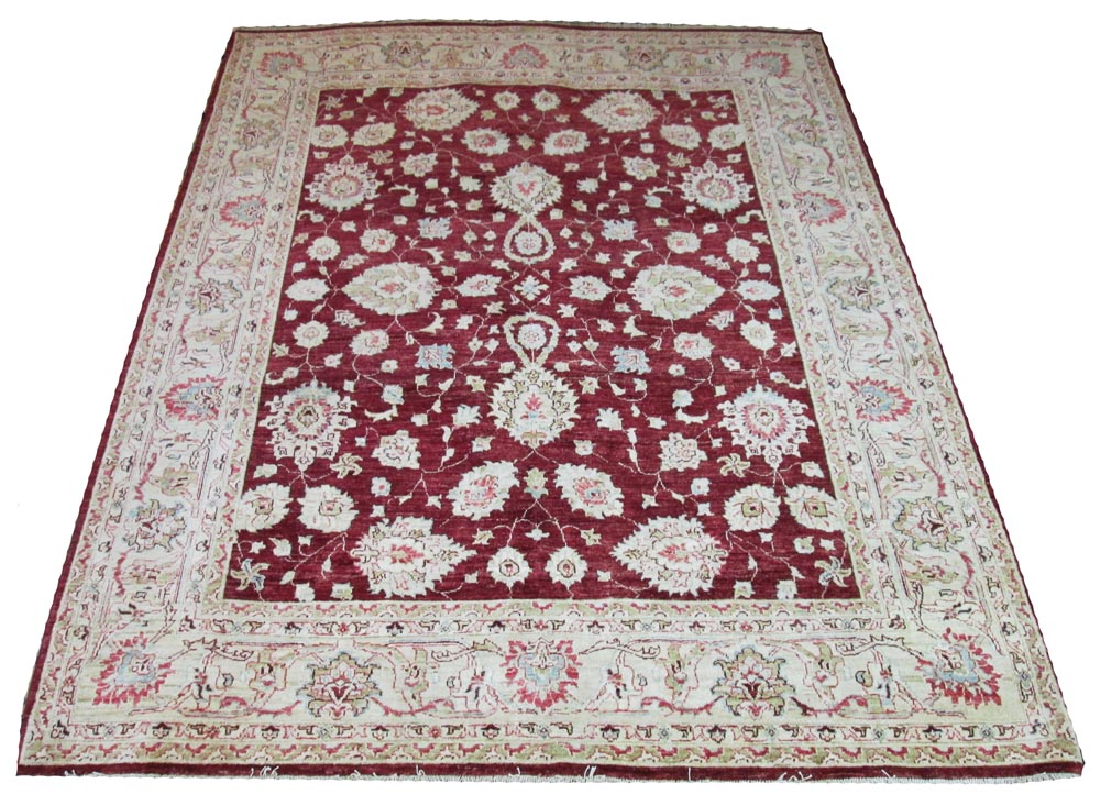 FINE MAMLUK CARPET, 280cm x 220cm, Shah Abbas design with scrolling vines and palmettes on a ruby