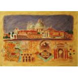 ROY FAIR CHILD WOODWOOD, 'Santa Maria Della Salute', lithograph, 69cm x 89cm, signed, framed.