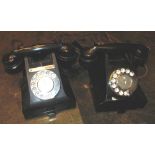 TELEPHONES, two, vintage examples, complete with converters. (2)