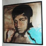 AFTER ANDY WARHOL, 'Ali', 99cm x 99cm, giclee print, framed.