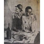 PABLO PICASSO (Spanish, 1881-1973) 'Saltambiques', lithograph, 44cm x 36cm, framed.