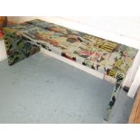 LA DOLCE VITA DESK, by Mimmo Rotella, contemporary style, 200cm x 80cm x 74cm H (with faults).