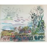 RAOUL DUFY (French, 1877-1953), 'Viches D'Automne', 1954, lithograph with hand coloured pochoir,