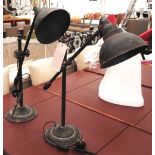 TABLE LAMPS, a pair, Industrial style, 60cm x 20cm x 54cm.