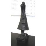 CAROL PEACE (British, b. 1970) 'Girl', bronzed resin, 42cm H.