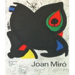 JOAN MIRO, 'Affiche pour l'exposition' Grand Palais Paris' original lithograph 1974, 42cm x 59cm H.