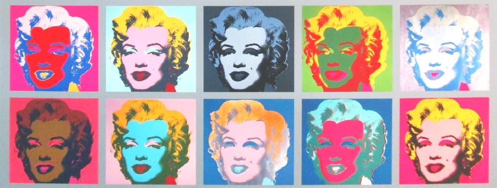 AFTER ANDY WARHOL, 'Marilyn' lithograph, 57cm x 49cm, framed.