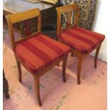 SIDE CHAIRS, a pair,