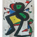 JOAN MIRO (Spanish, 1893-1983), Untitled, 1984, limited edition original woodcut, framed, 24.