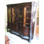 GLAZED BOOKCASE,