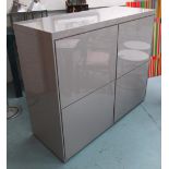 POLIFORM SIDEBOARD, in grey lacquer finish with internal shelves, 140cm x 54cm x 119cm H.