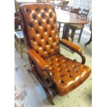 LIBRARY ARMCHAIR, early Victorian,