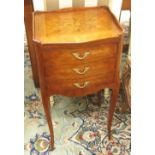 BEDSIDE CHESTS, a pair,