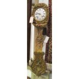 FRENCH WALL CLOCK, 19th century, the enamelled dial inscribed 'Badox au Puy en Velay',