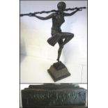 BRONZE DANCER, Art Deco style, after Pierre Le Faquays (1892-1962),