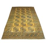 FINE GOLDEN AFGHAN CARPET, 364cm x 245cm,